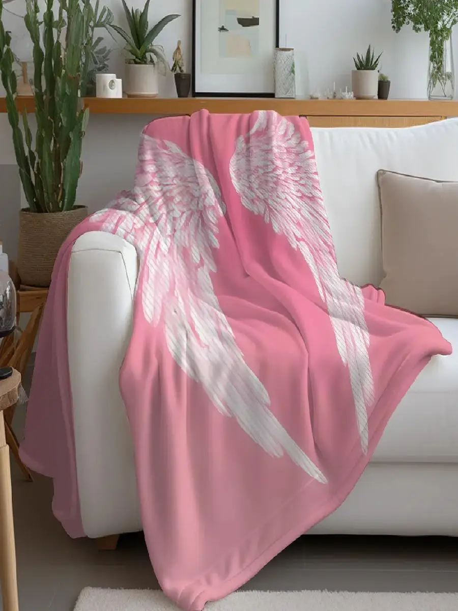 Fashion VVictorias Girl Blanket Warm Soft for Bedroom Living Room Sofa Bed Office Travel Camping Use