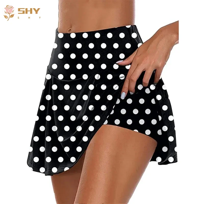 12 Colour Leopard Print Butt Lifting Skorts Casual Summer Workout High Waist Shorts Women's Clothing