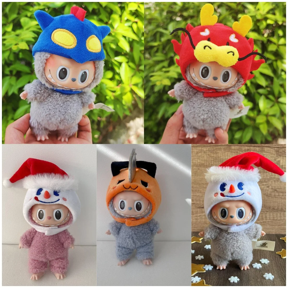 Labubu ชุดหูฟังหมวกผ้าฝ้ายตุ๊กตาอุปกรณ์เสริม Headwear Ido ตุ๊กตาเสื้อผ้าน่ารัก DIY ของขวัญ