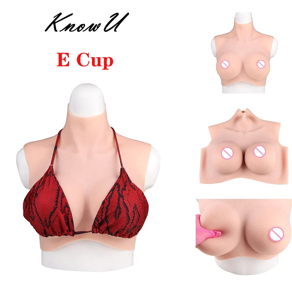 

KnowU Upgraded E Cup Soft Silicone Fake Breast Form Boobs Cosplay Drag Queen Crossdresser