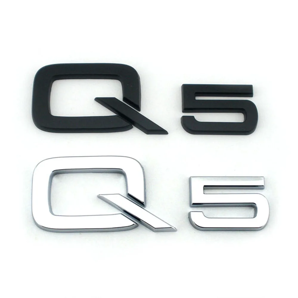 High Quality Plastic Original Q5 8R FY Black Edition Lettering Emblem Logo