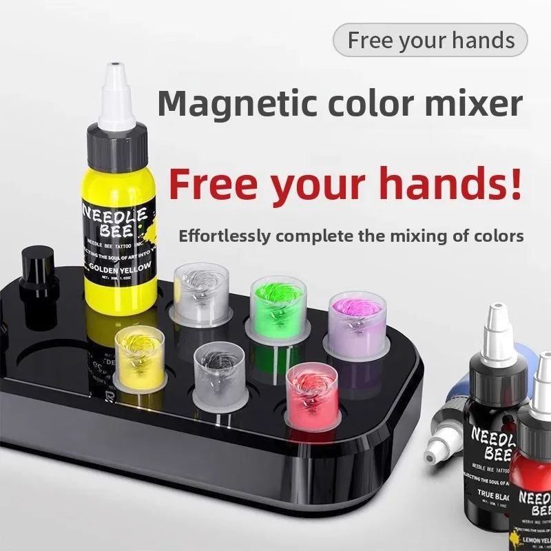 High quality Tattoo Color Mixer Magnetic Suction Tattoo Color Machine Tattoo Equipment Color Throwing Machine Shaking Instrument