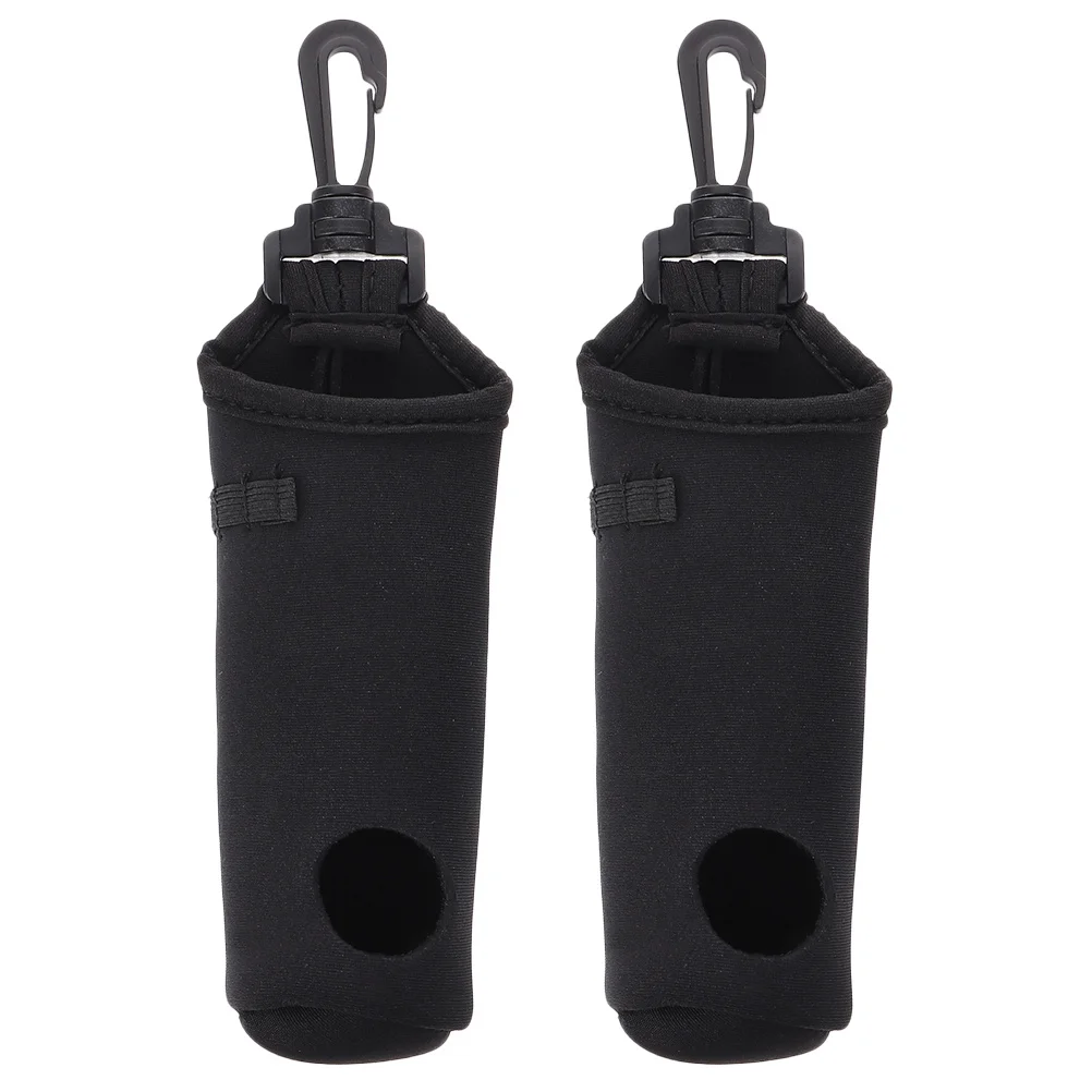 

2Pcs Golf Ball Bag Slim Sleek Design Fits All Bags Holds Multiple Balls Shock Resistant Secure Storage Pouch for Practice