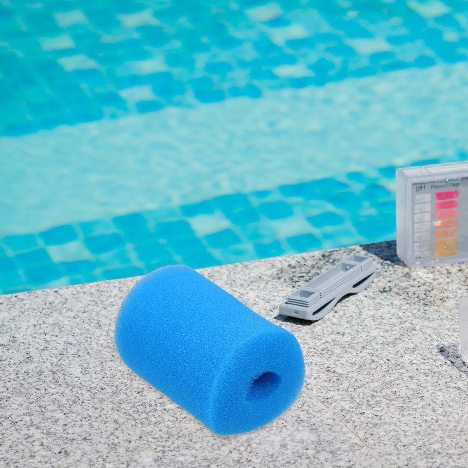 

Pool Filter Sponge High Density Reusable Breathable Indoor Outdoor Swimming Pool Replacement Accessory Compatible with Above