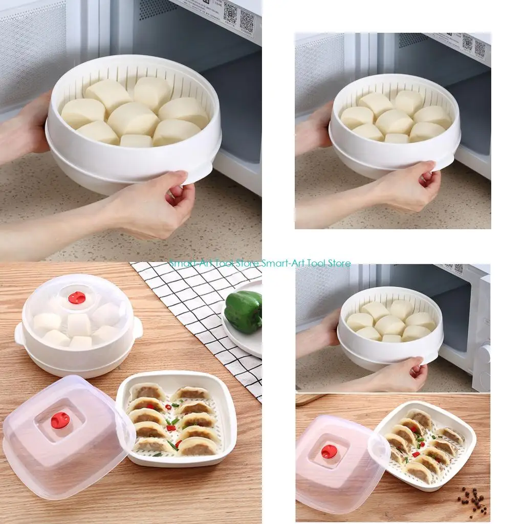 E1PB Advanced Steam Container For Baking Reheating Perforated Base And Wide Brims For Easy Handling