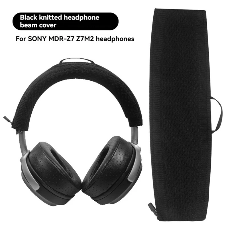 MDR-Z7 MDR-Z7M2 Headphone Protector Zipper Headband Knitted Beam Cover for Headphones Headphone Accessories-WDL