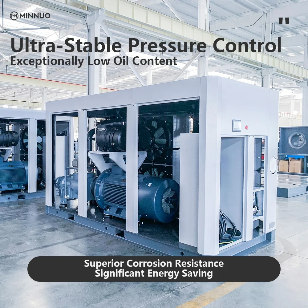 2026 Factory High Quality Two Stage  Screw air Compressor That Efficiently Processes Instrument air and Control air