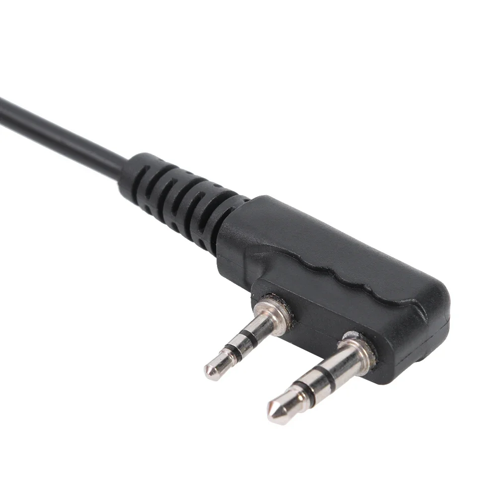 D 모양 2Pin K 헤드 PPT 이어폰 헤드셋 Baofeng Kenwood 용 소음 방지 이어폰 야외 케이터링 호텔에서 널리 사용됨