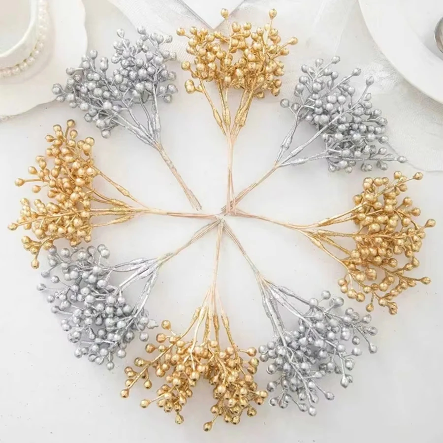 1/5 Stück künstliche Blumen Pflanzen Home Room Weihnachtsbaum Hochzeitsdekoration Brautaccessoire Ausverkauf künstlerische Tischarrangements