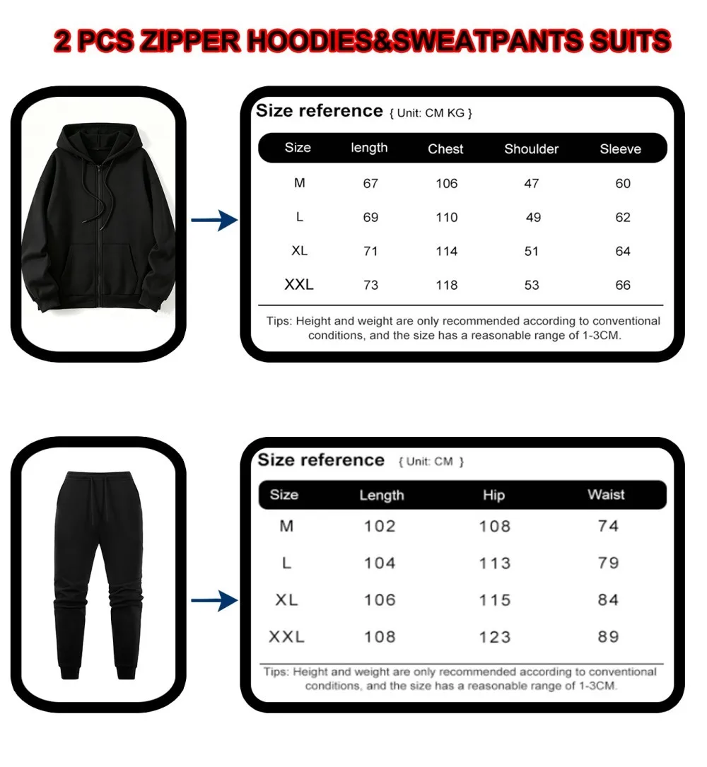 2Pcs Zipper Hoodie Set Women New York City Prints Sweatpantssporty Oversized Fleece Warm Sweatshirts Pants Autumn Pocket Clothes view 6