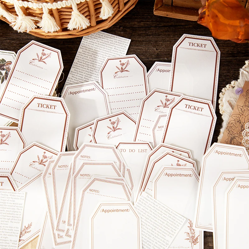 Crimson Twilight Series Retro Paper Message Memo Sub, 6Packs, Uno