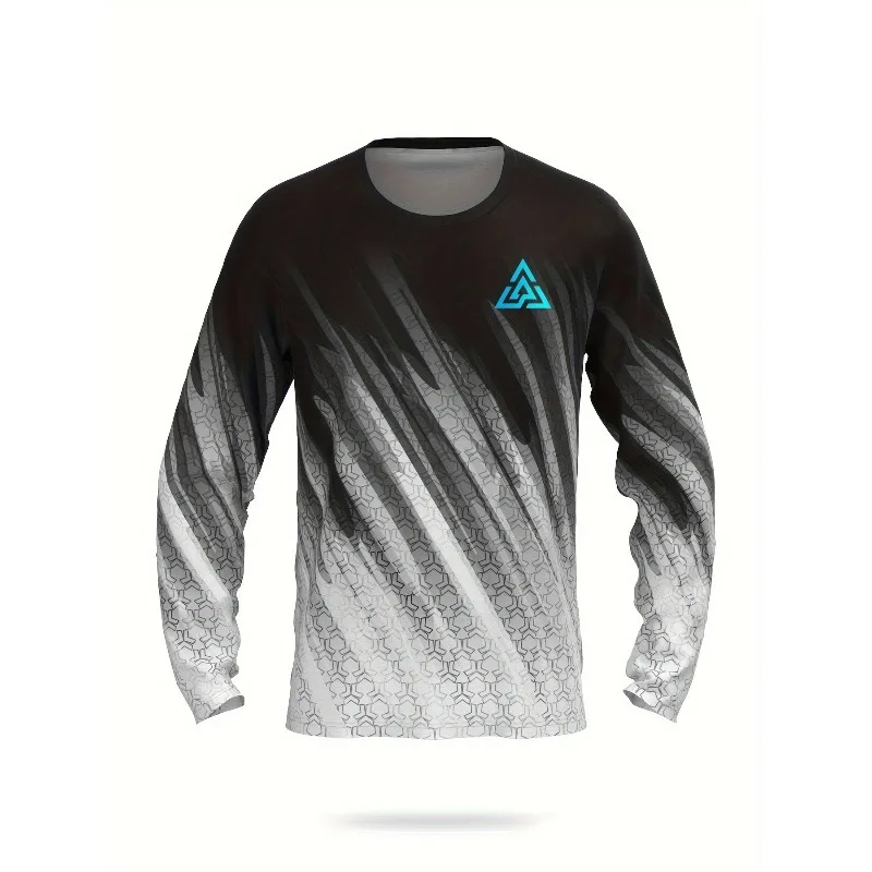 قميص دراجة نارية جبلية، DH Moto 2025 للرجال، سريع الجفاف، مطبوع، كاجوال، فضفاض بأكمام طويلة #1