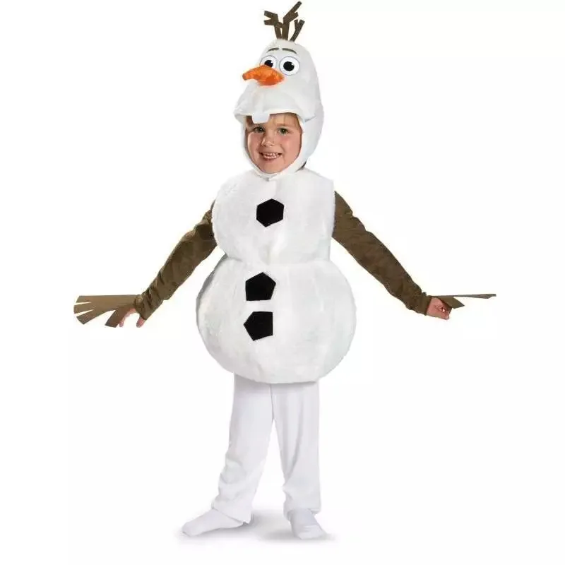 MINISO Frozen snowman Olaf Cartoon Mascot costume Anime Stage show perform Clothes Fancy Dress carnival Costume kids gift