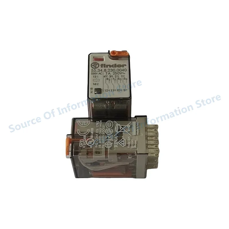 55.34.8.230.0040 Finder Intermediate Relay 230VAC 14Pin 7A 100% New