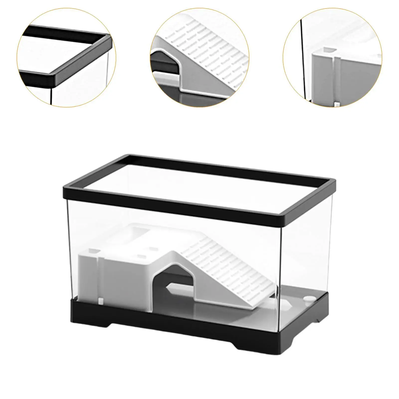 Turtle Tank Aquarium Tortoises Case Hatching Area Basking Ramp Accessories Box Turtle Terrarium Turtle Habitat Pets Accessory