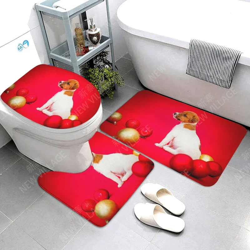 home bathroom floor mats Christmas animals Bath Foot mat modern bathroom accessories rug Toilet mat Bathtub anti-slip carpet