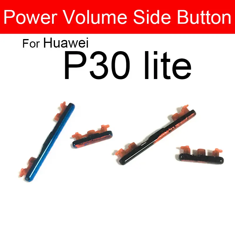 Power Volume Side Button For Huawei P30 P30 Pro P30 Lite On OFF Power Volume Audio Control Buttons Up Down Mini Keys Parts