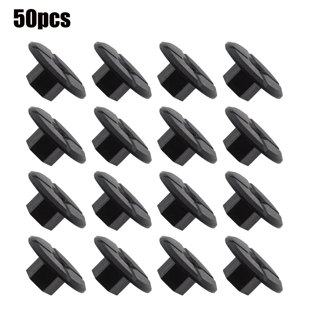 50pcs For Mercedes For W201 W124 190D 260E 3 Series E36 E46 E90 Car Unthreaded Plastic Nut Clip Snap Nut Fender Snap Accessories