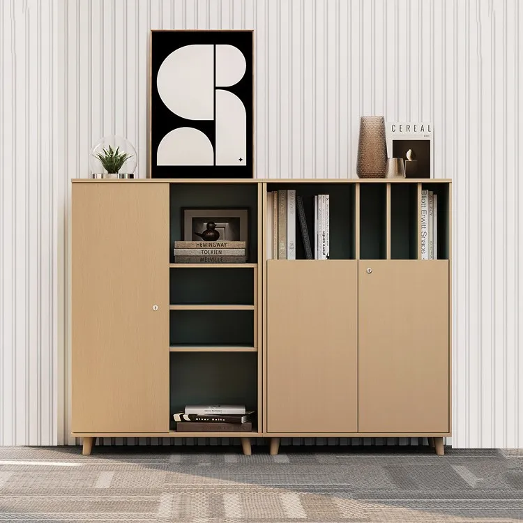 File Cabinet Bookcase Bookshelf Low Cabinet Combination Simple Modern Bookcase Data Cabinet Display Locker