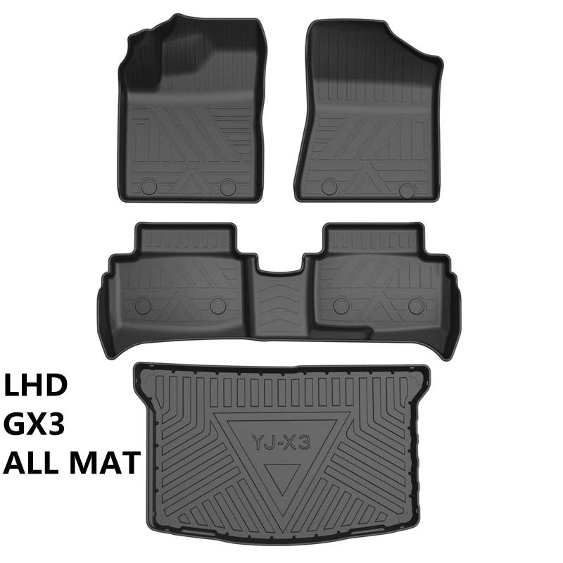 Use for Geely GX3 pro car carpet Geely GX3 pro car floor mats Fit For Geely GX3 pro waterproof trunk mat GX3 pro car floor mats