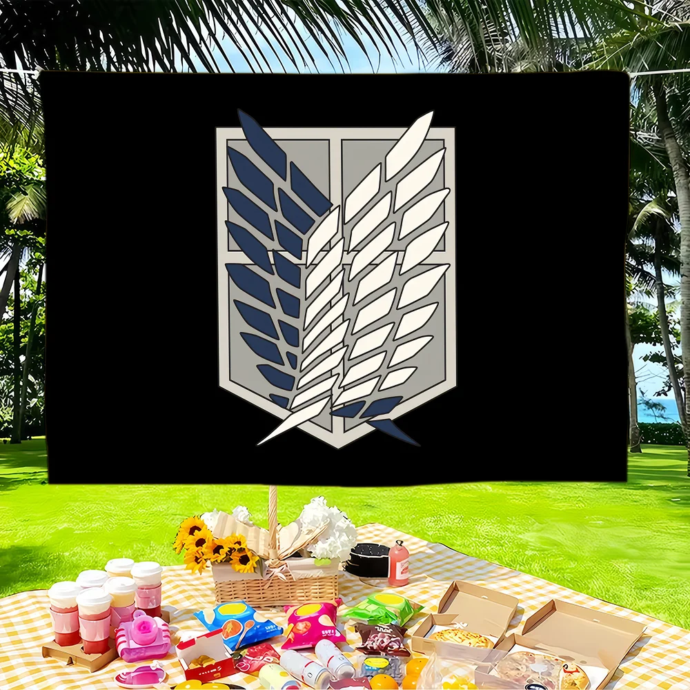 A-Attack on Titan Crest flag Decorative Banners Suitable For Outdoor Camping Family Parties And Garden Walls Gift