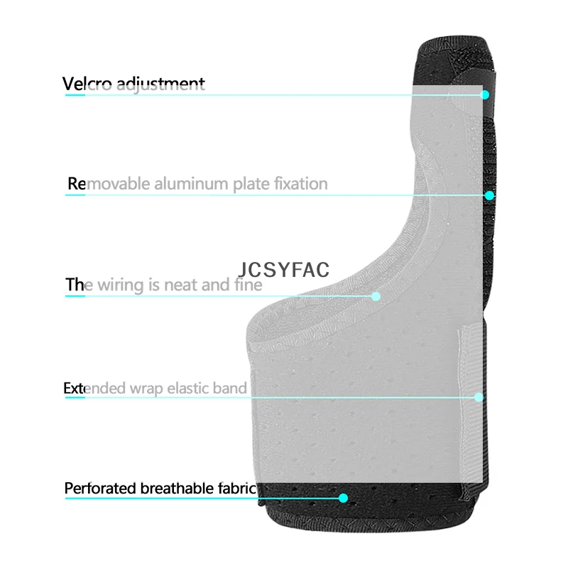 /JCS/s Little Finger Protection Wrist Guard Glove Finger Clamp Little Finger Support Strap Aluminum Plate Support Tendon Sheath