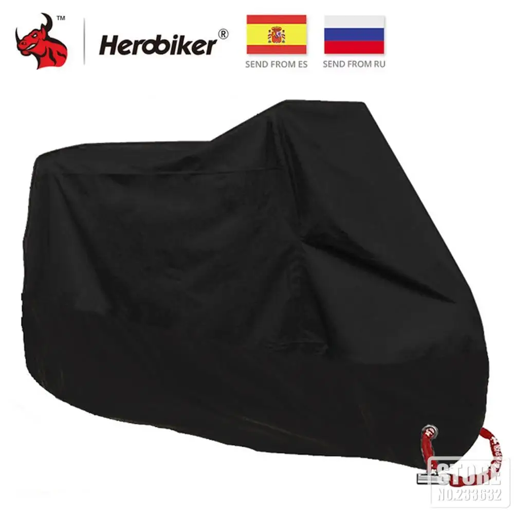 

HEROBIKER Motorcycle Cover Summer Outdoor UV Protector Scooter All Season Waterproof Bike Rain Dustproof Cover Multi Colors