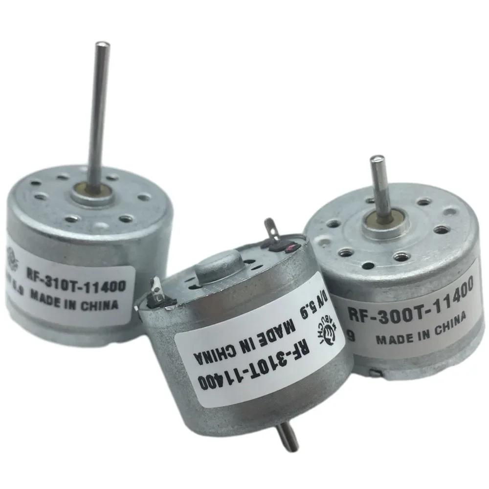 3PCS Micro DC Motor RF-310T-11400 DC 3V 5.9V 6V 6400 RPM DC Motor 6mm/10mm/15mm/22mm Long Shaft DIY Mini Fan Motor