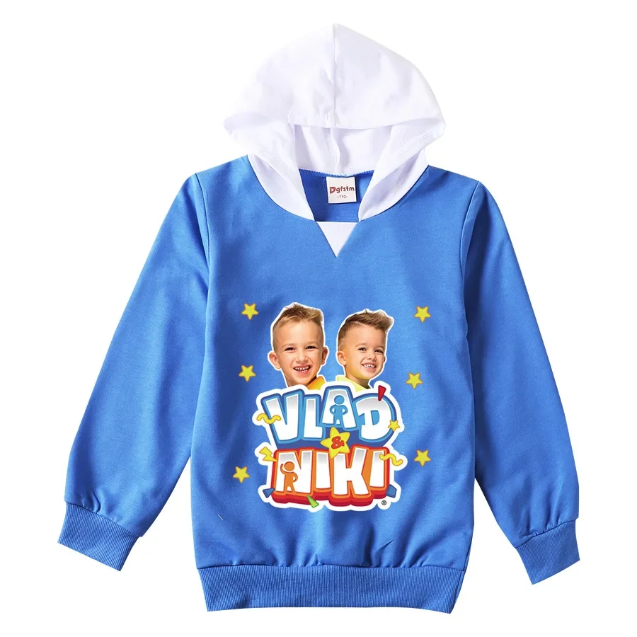 

Fashion Vlad and Niki Jumper Kids Cartoon Hoodies Children Long Sleeve Coats Toddler Girls Outwear Boys Pullovers Sweatshirts