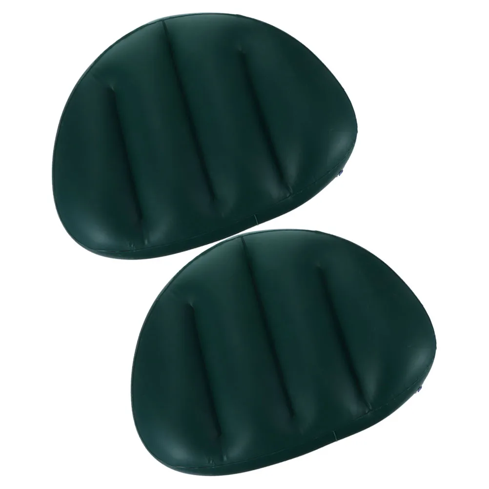 

2pcs Inflatable Boat Cushion Seat PVC Backrest Kayak Pad Folding Camping Chair Pad Rafting Fishing Water Sports Accessories