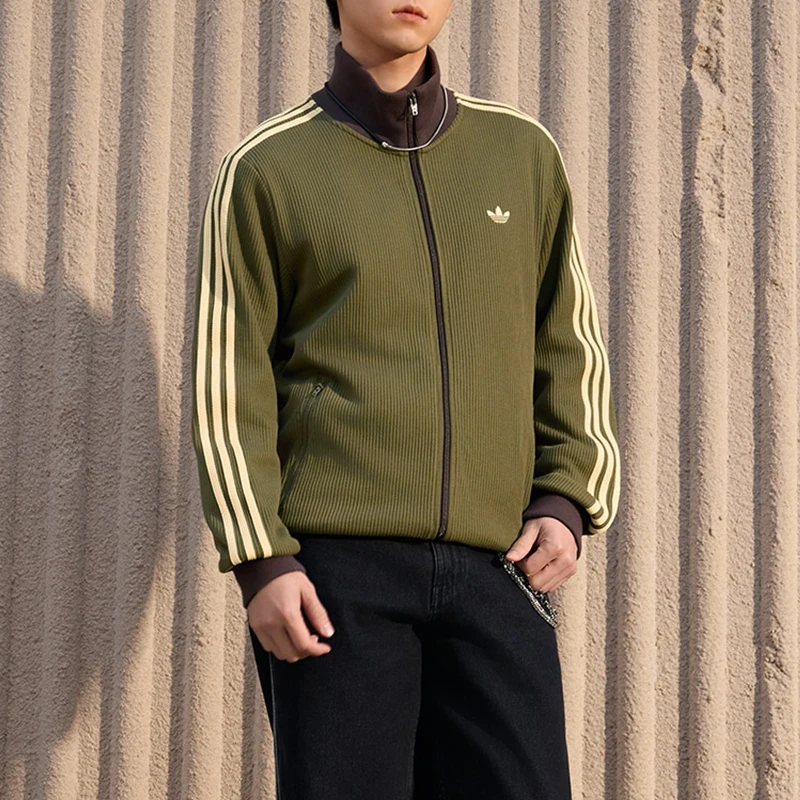 Adidas genuine clover men's fashionable classic casual sports jacket KZ2914