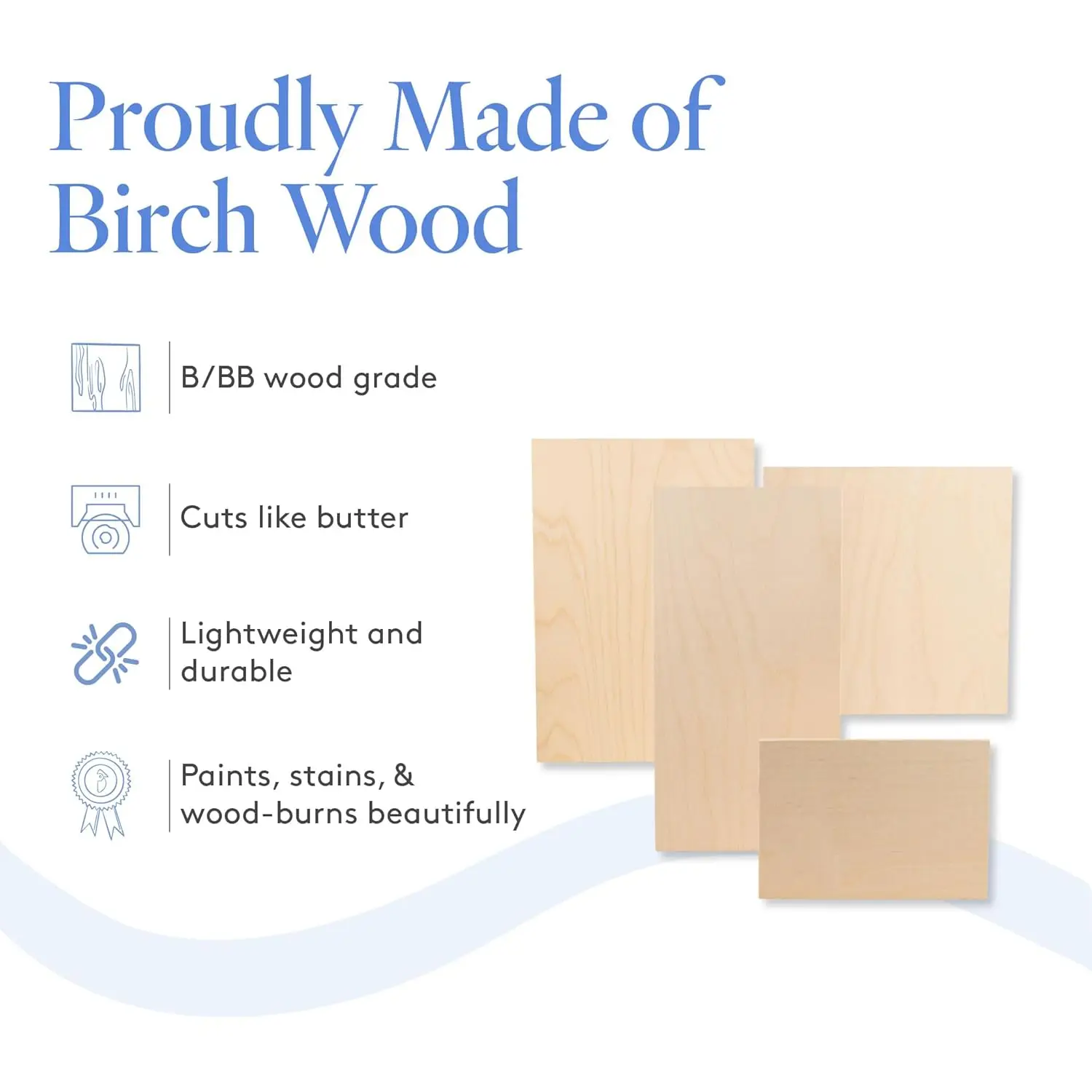 Plywood,3mm1/8x12x12 Inch Craft Wood, Box of 250 B/BB Grade Baltic Birch Sheets, Perfect for Laser, CNC Cutting and Wood Burning