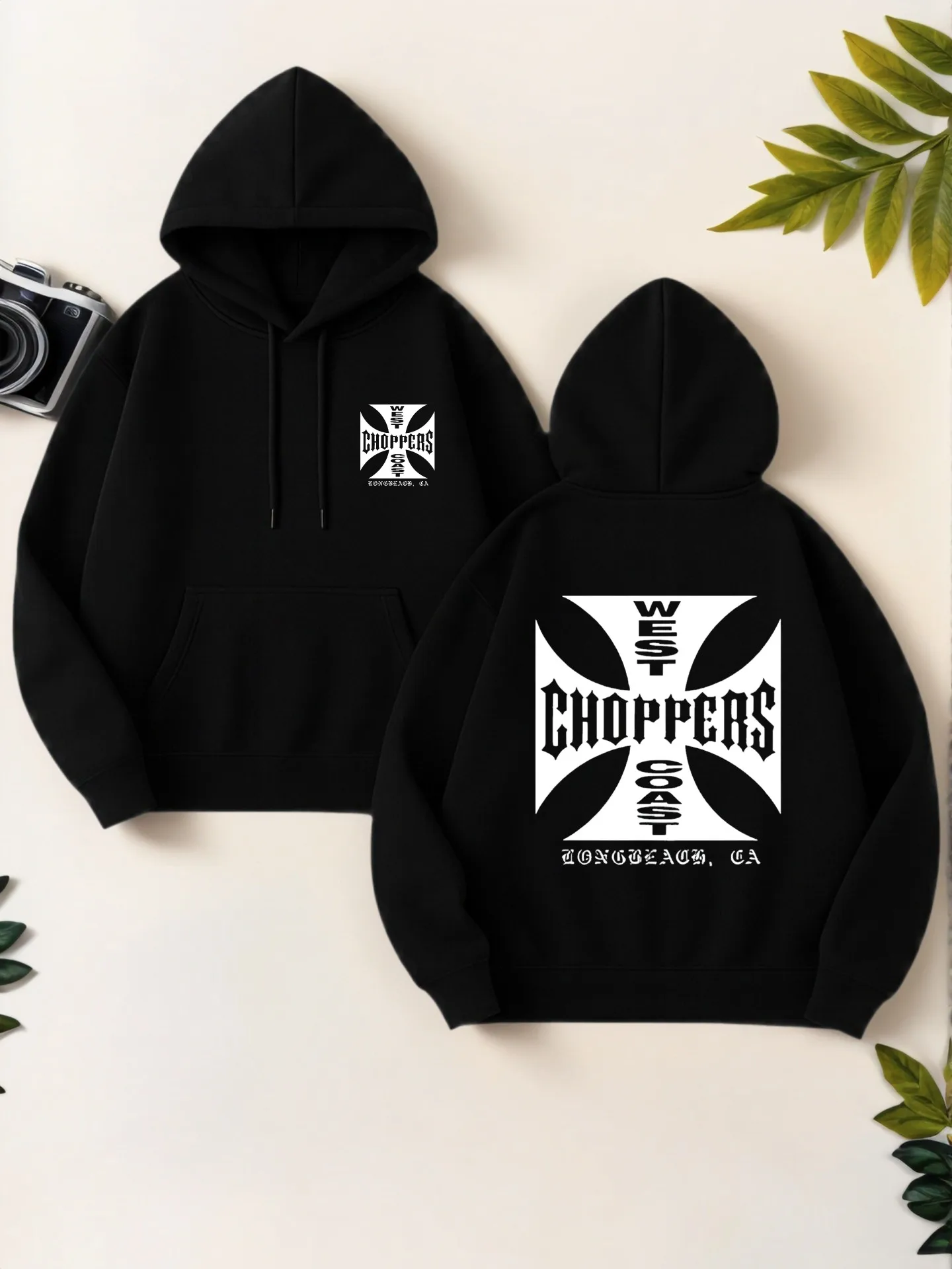 Sudadera con capucha gráfica, estilo streetwear, estampado de letras, forro polar, uso diario informal, para hombres