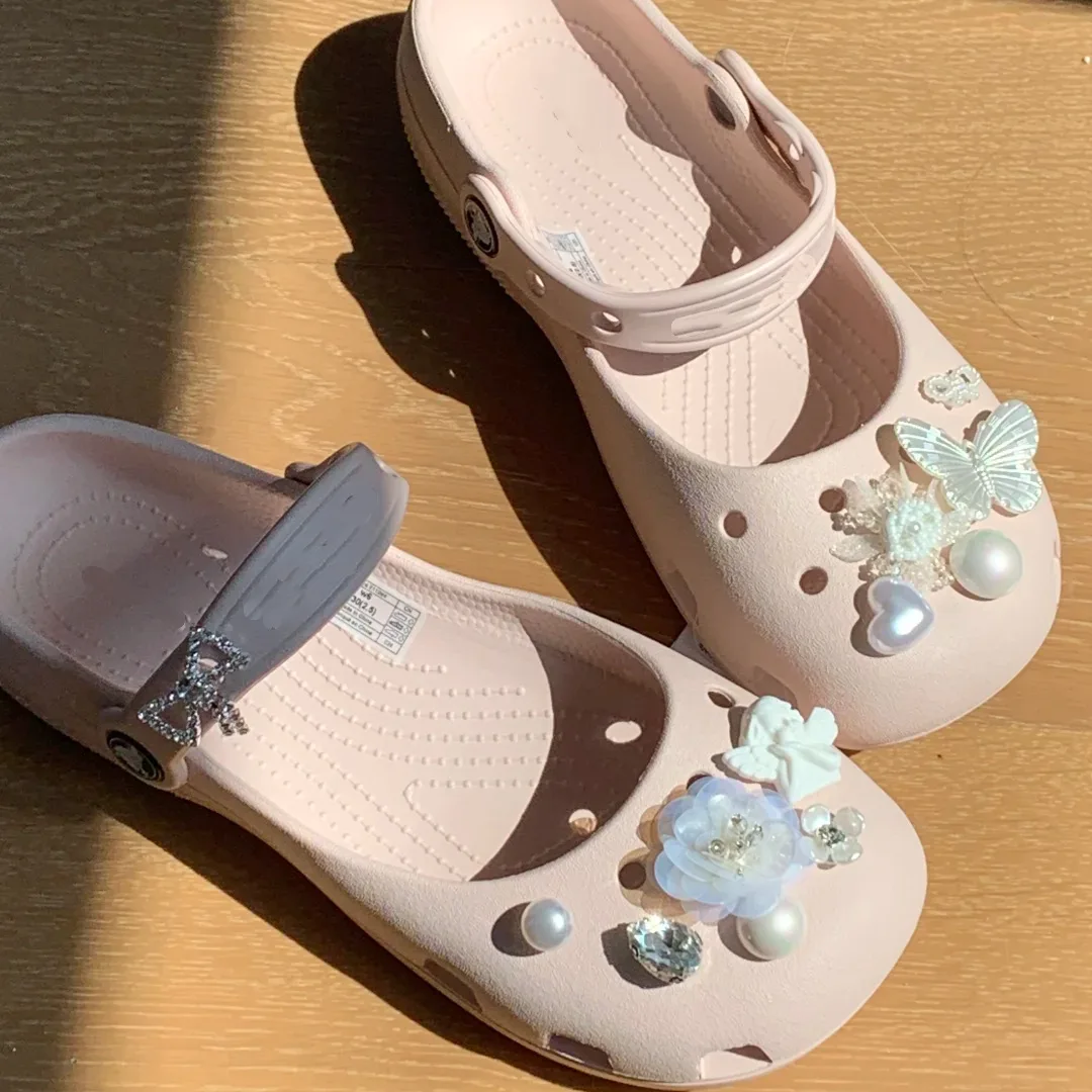 Spring Ballet Croc Shoes: Ethereal, Butterfly-flower Shoe Charms - Sweet, Cute, Detachable Diy Accessories DIY software