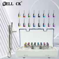 16Pcs Dental Implant Screw Driver Colorful Torque Wrench Ratchet 10-70NCM Universal Restoration Tools Kit Dentistry Repair Tool