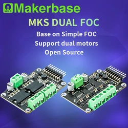 Makerbase-Servo SimpleFOC 3,1 sin escobillas, dispositivo Dual con bucle de corriente para Motor BLDC, Compatible con ESP32