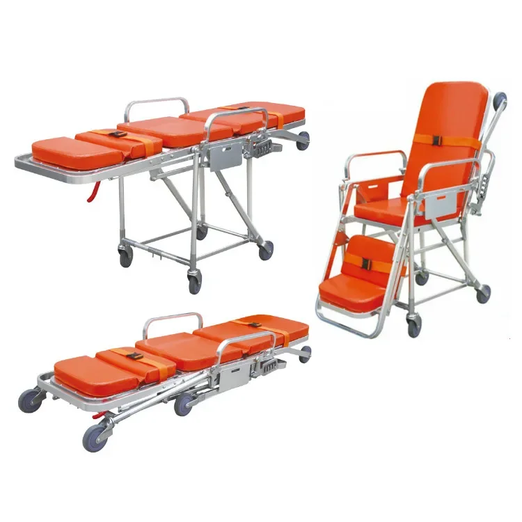 Automatic boarding ambulance   aluminum alloy   bed 120   cart medical