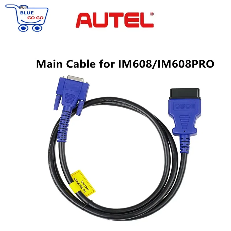Cable OBD original Autel IM608 de 16 pines, cable de prueba principal con conector hembra DB26 para la interfaz OBD Autel MaxiFlash JVC IM608 PRO IM609