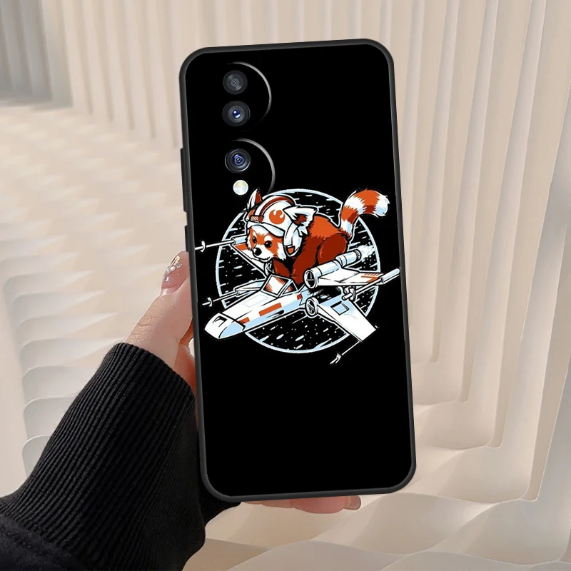 Red Panda For Honor Magic 7 5 6 8 Pro Case For Honor 200 400 70 90 Lite X8c X8b X9a X9b X9c X9d Win RT - view 2