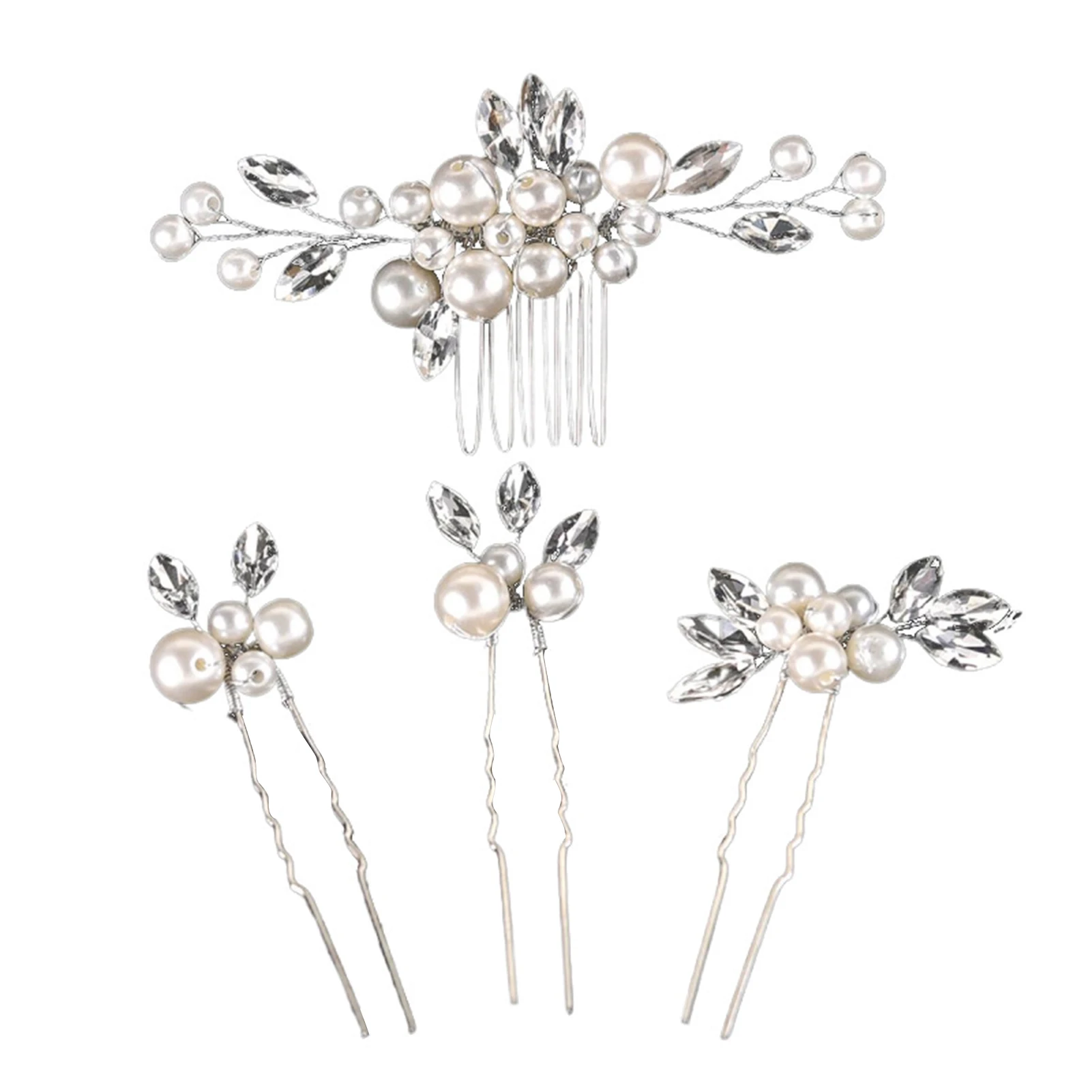 4 Stück Perle U-Form Haarnadel Kopf bedeckung luxuriöse Haarschmuck Haars tyling Werkzeug für Geburtstag Bühne Party Frisur machen