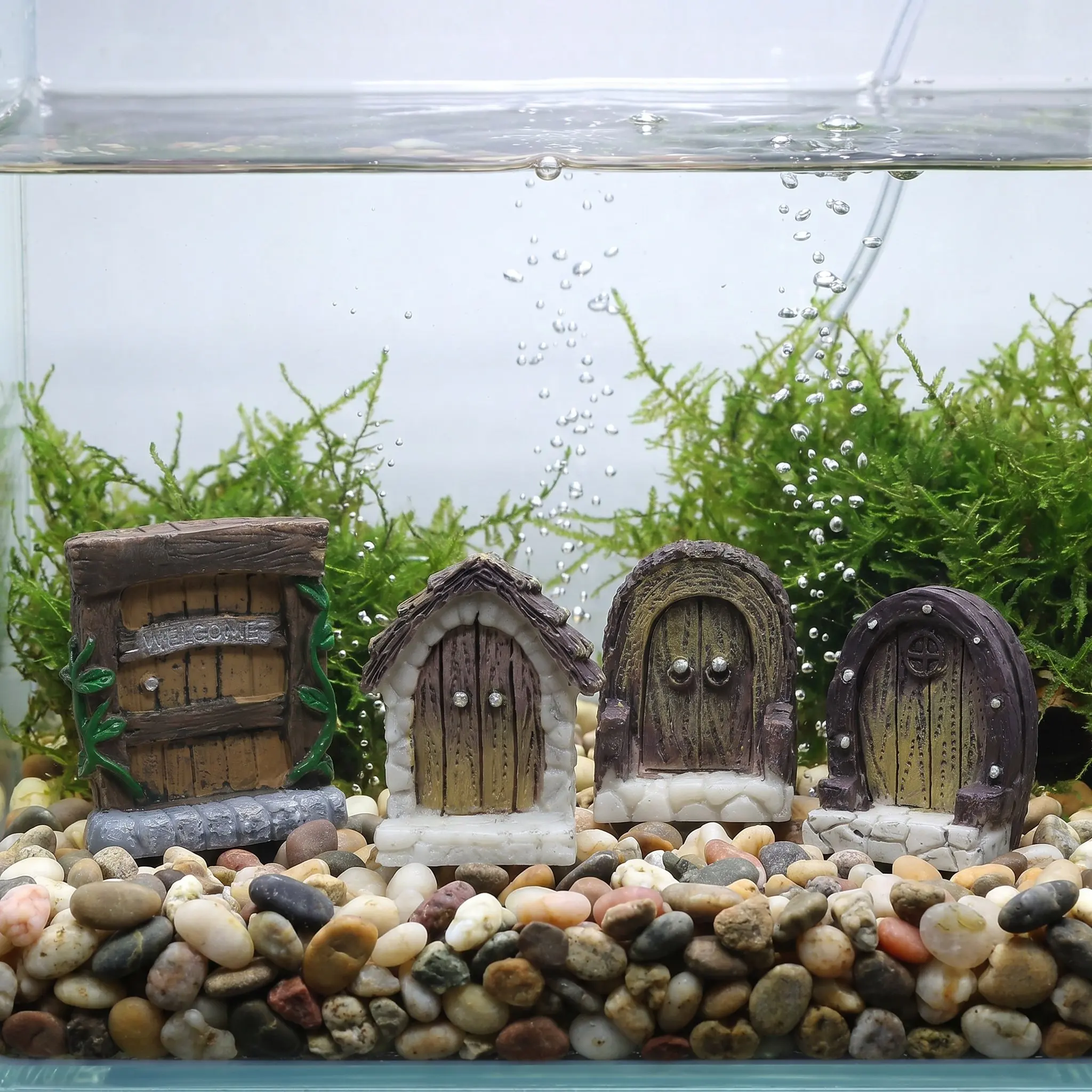 4Pcs Resin Mini Mystical Door  - Aquarium Mini Fish review and price