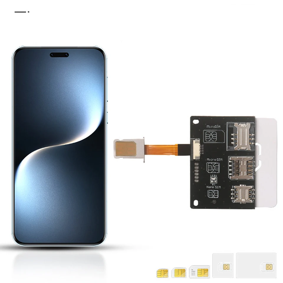 

Многофункциональный инструмент для активации SIM-карт 4-в-1: конвертер Micro SIM, адаптер-удлинитель для карт, гибкий кабель FPC Nano SIM 5/15/25 см