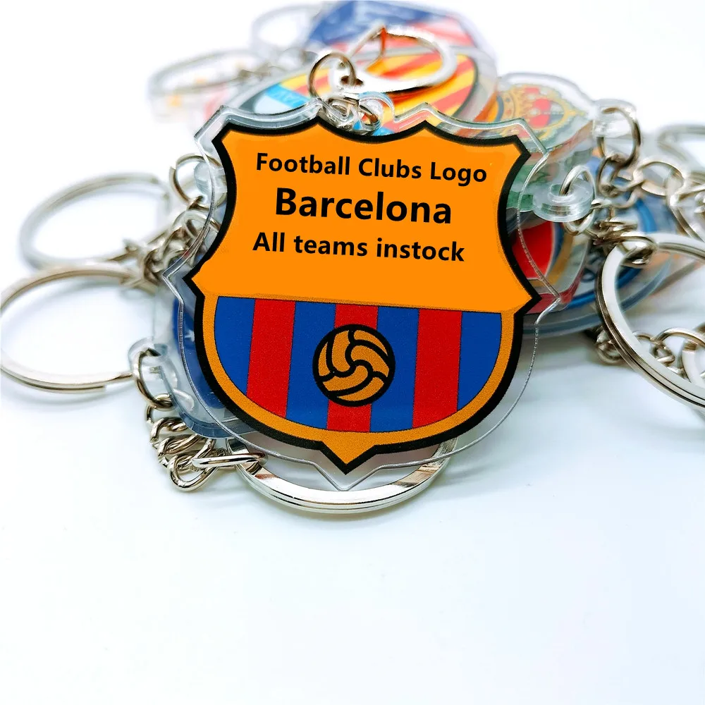 Football Club Logo Acrylic Handicraft Ornaments Real Spain Madrid Soccer Crafts Ornaments France Germany Belgium Plaques 1Pcs