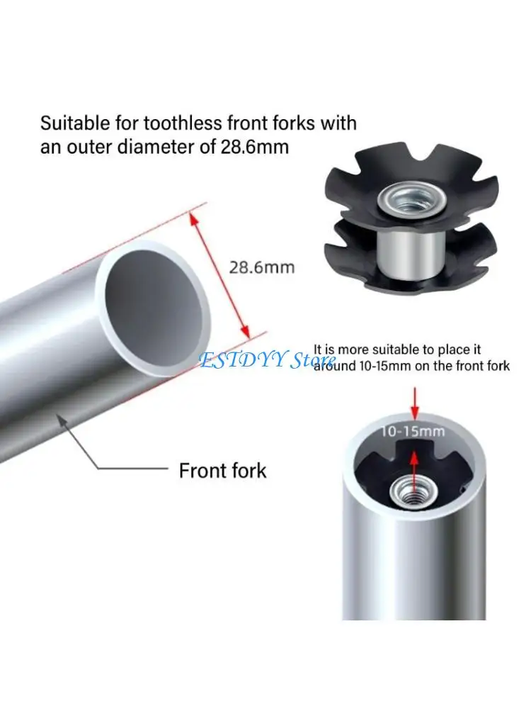 

G6DE 10Pcs Mountain Bike Headset Star Nut Bicycles Headset Hanging Cores Fangled Nut