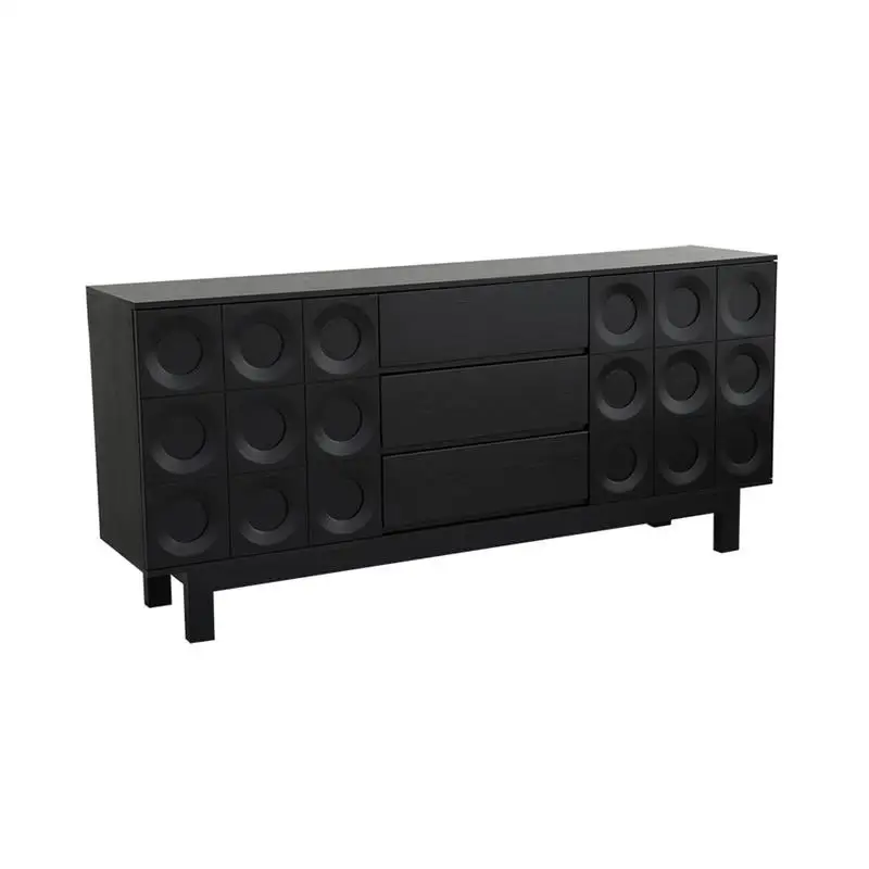 

Homechoice Nordic solid wood dining side cabinet living room wall locker retro simple floor storage cabinet