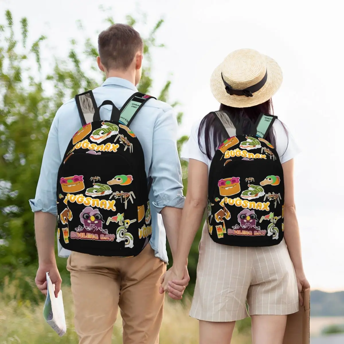 

Boiling Bay Bugsnax Backpack Student Boys Girls BookBag Children School Bag Laptop Shoulder Bags for Men Women