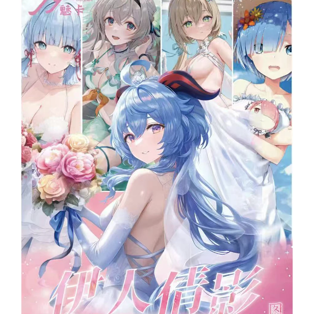 Mei Ka Bella Figura Carta Dea Storia Serie Tcg Anime Girl Party Costume da bagno Bikini Party Booster Box Combattimento Regalo d'oro