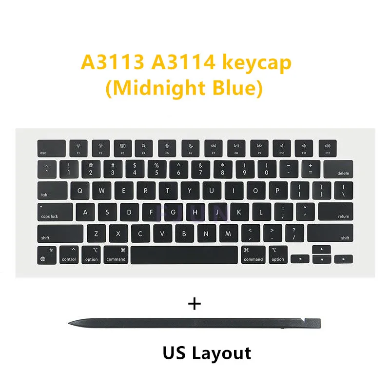New A3113 A3114 Keycaps Keys Midnight Blue For Macbook Air M3 13