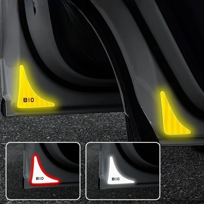 For Leapmotor B10 2025 Safety Reflective Sticker Door Warning Sticker Exterior Modification Accessories