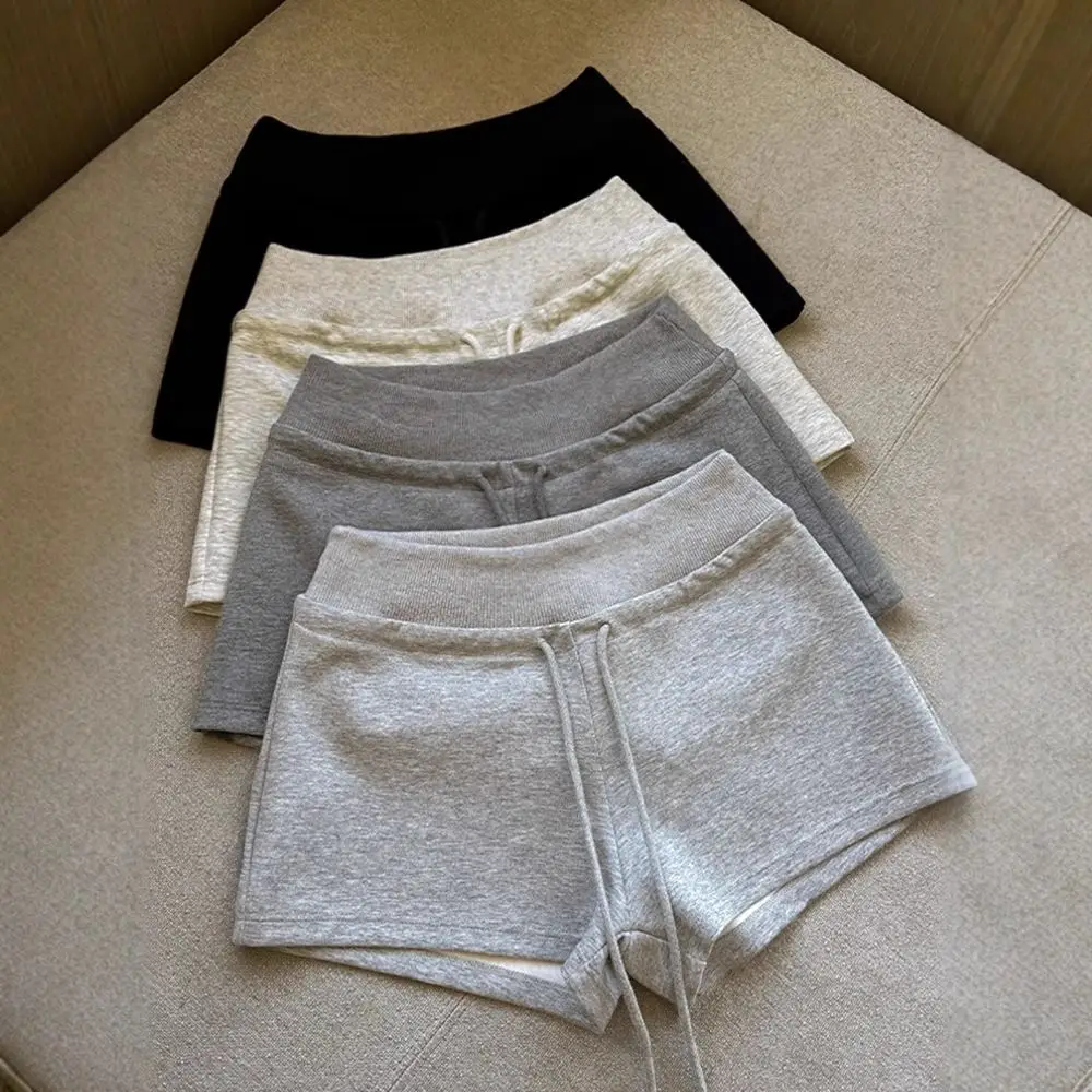 

Drawstring High Waist Shorts Slim Fit Trousers Hot Woman Short Pants Pajamas Pants American Style Summer Casual Shorts Club